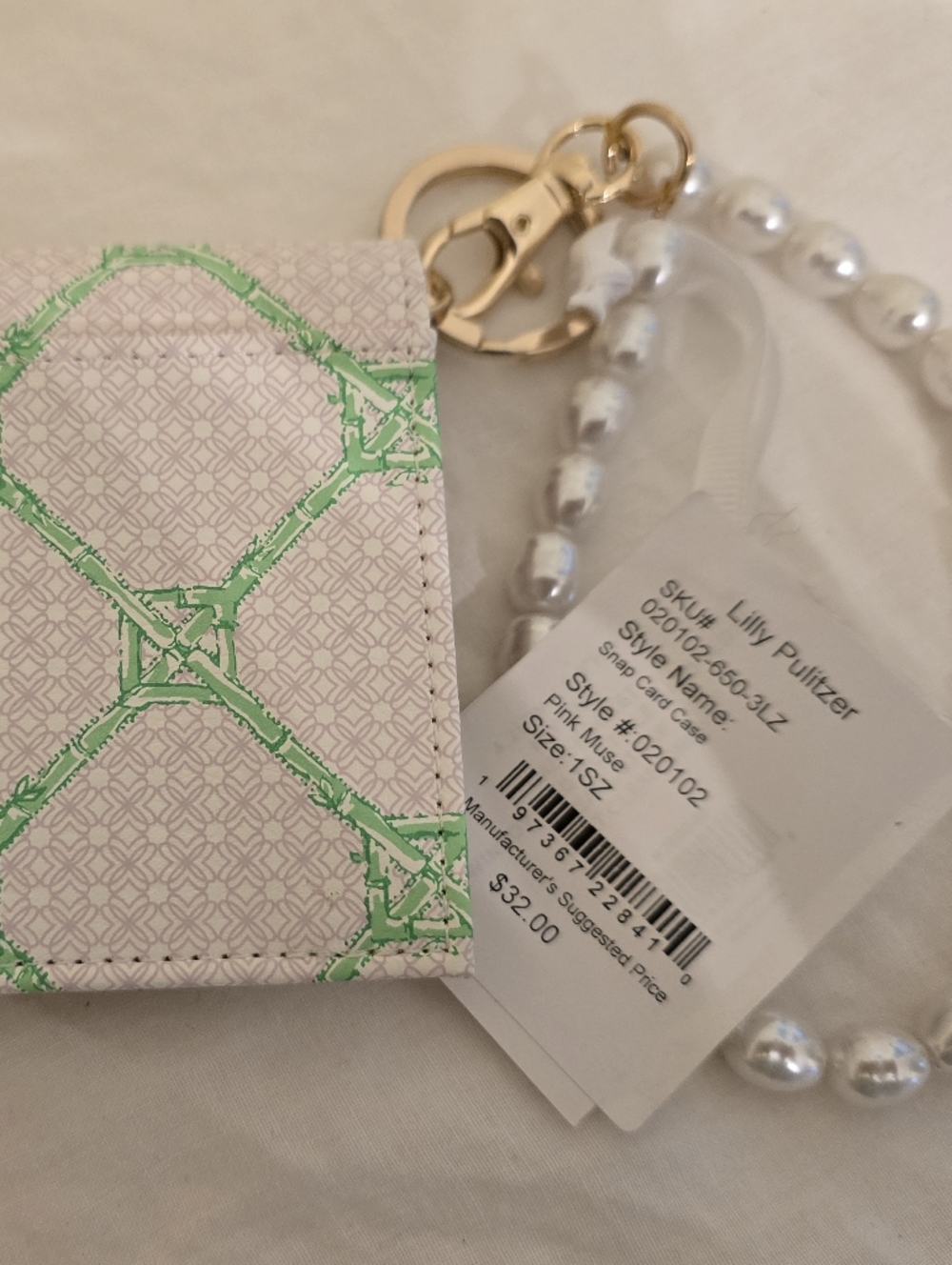 Lilly Pulitzer Snap ID Card Case in the Butterfly Trellis Pattern- New With Tags - Picture 5 of 8